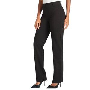 Betabrand Classic ponte knit Dress Pant Yoga Straight Black Pants 2XL Petite